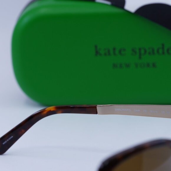 Kate Spade DARILYNN/P/S 0CX4 VW Butterfly Sunglasses - Havana / Brown Polarized main image 6